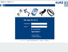 Tablet Screenshot of kurz-sparepart-finder.com